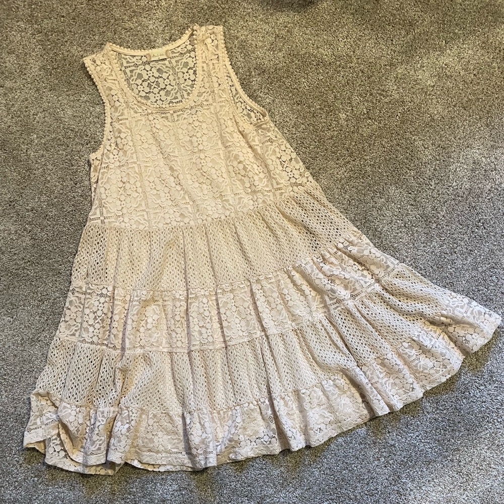 Altar’d State lace bohemian lined tanktop sundress, size medium